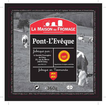 LA MAISON DU FROMAGE Pont L'Evêque AOP 360 g