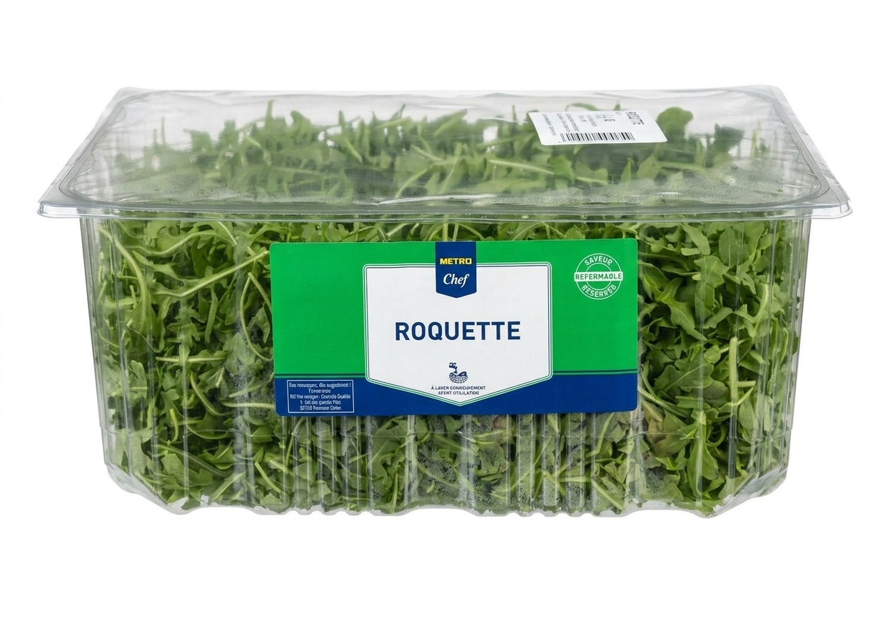 Salade jeune pousse roquette Italie barquette de 1 kg