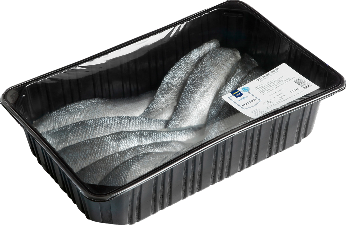 METRO Chef Filet de Bar calibre 100/200 sous atmosphère élevage Grèce barquette 2 kg