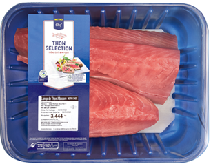 METRO Chef Filet de Thon Albacore premium décongelé Engagé Avenir pêché Océan Pacifique colis 3kg