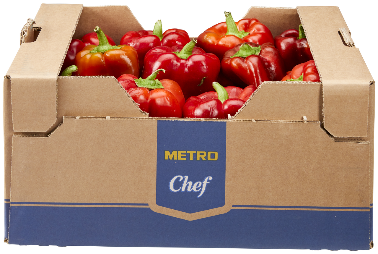 METRO Chef Poivron rouge calibre 90/110 mm catégorie 1 Espagne 3 kg