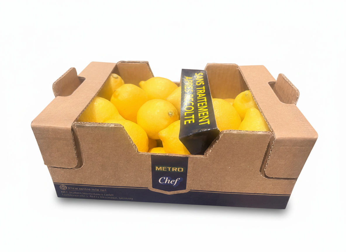 METRO Chef Citron jaune Primofiori non traité calibre 4 catégorie 1 Espagne 2.5 kg