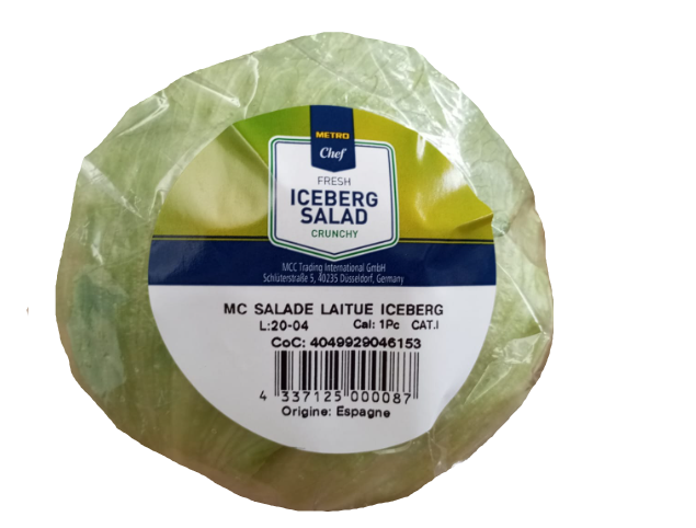 METRO Chef Salade Iceberg catégorie 1 Espagne