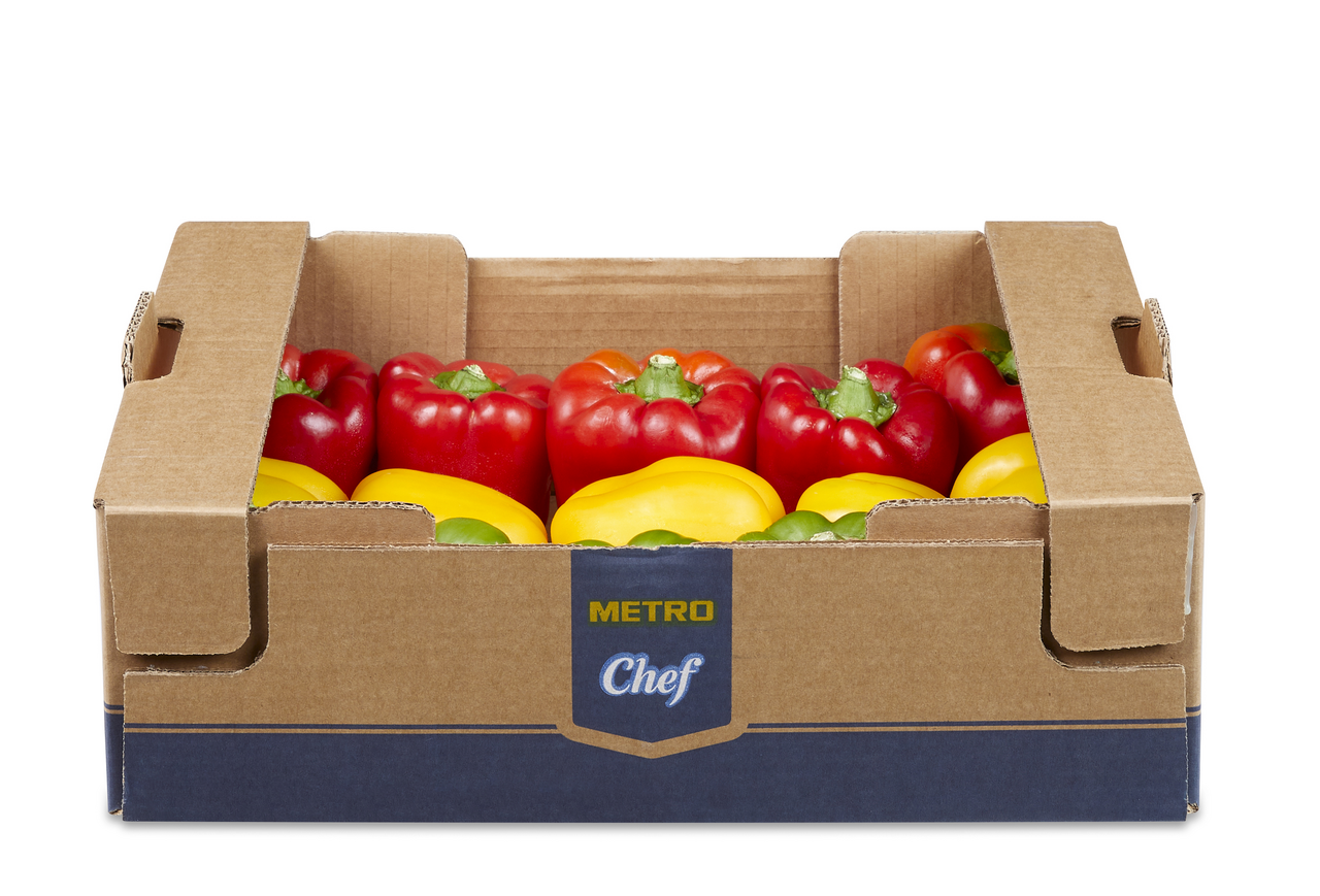 METRO Chef Poivron mixte calibre 80/100 catégorie 1 Espagne 2.5 kg