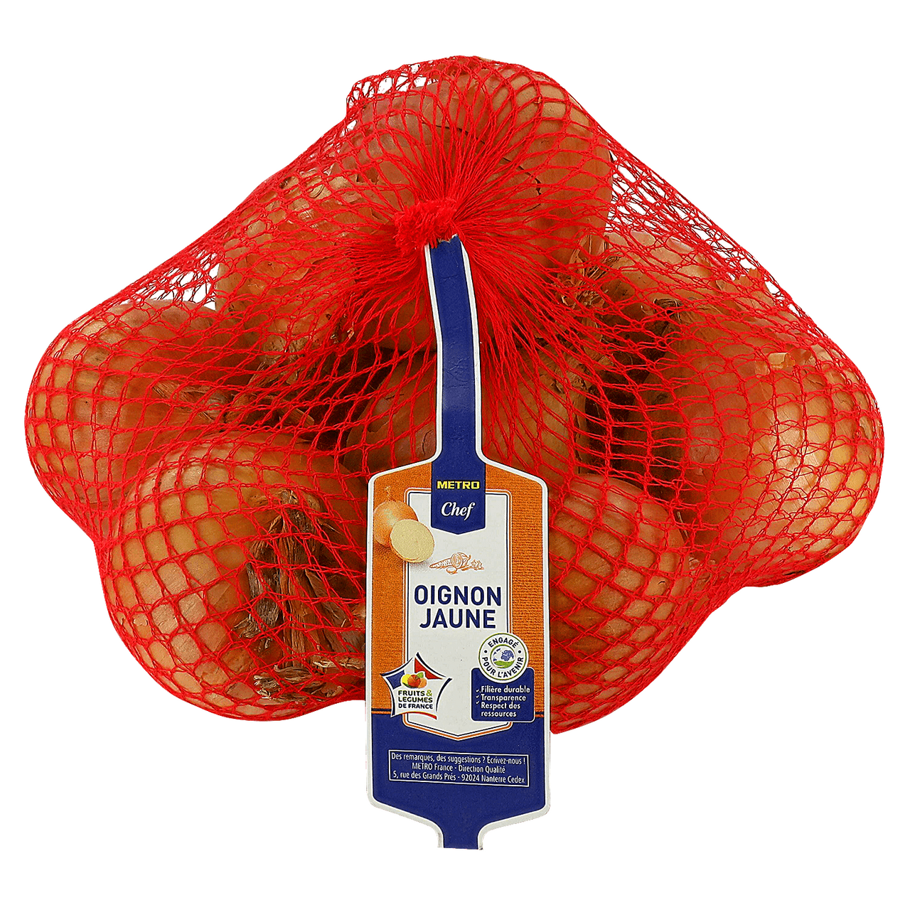 METRO Chef Oignon jaune calibre 60/80 mm catégorie 1 France 1 kg