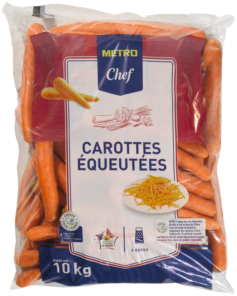 METRO Chef Carotte sachet calibre 40+ mm catégorie 1 France 10 kg