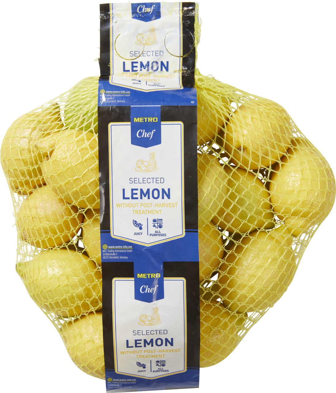METRO Chef METRO Chef citron jaune Verna non traité calibre 5 catégorie 1 Afrique du sud filet 1.5kg 