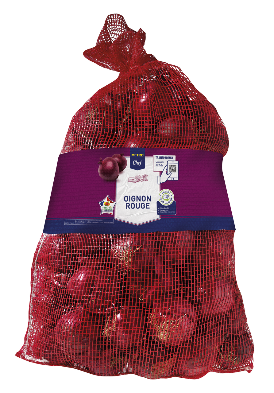 METRO Chef Oignon rouge calibre 60/80 catégorie 1 France 5 kg 
