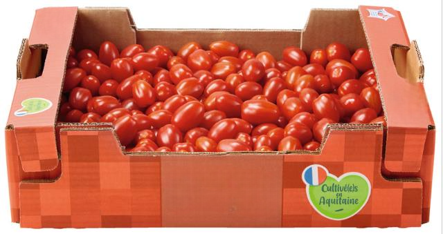 Tomate cerise allongée rouge cœur de pigeon catégorie 1 France 4kg