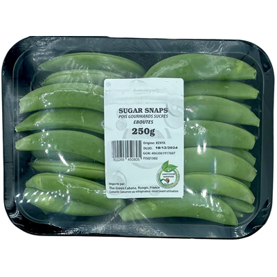 Pois gourmand sucré catégorie 1 Kenya barquette 250 g