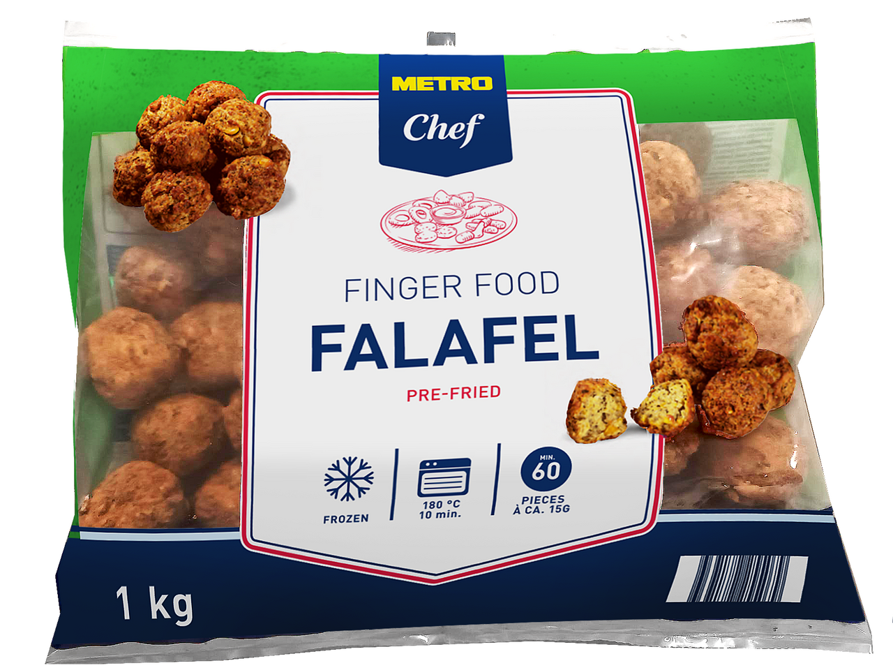 METRO Chef Falafel de pois chiches au quinoa 1 kg