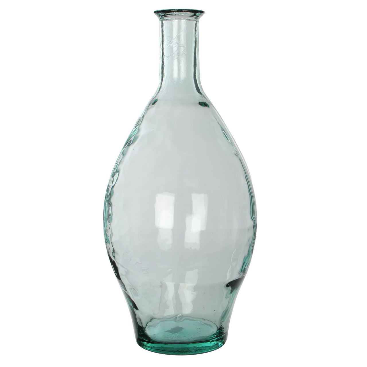 Vase bouteille bombée en verre 60 cm