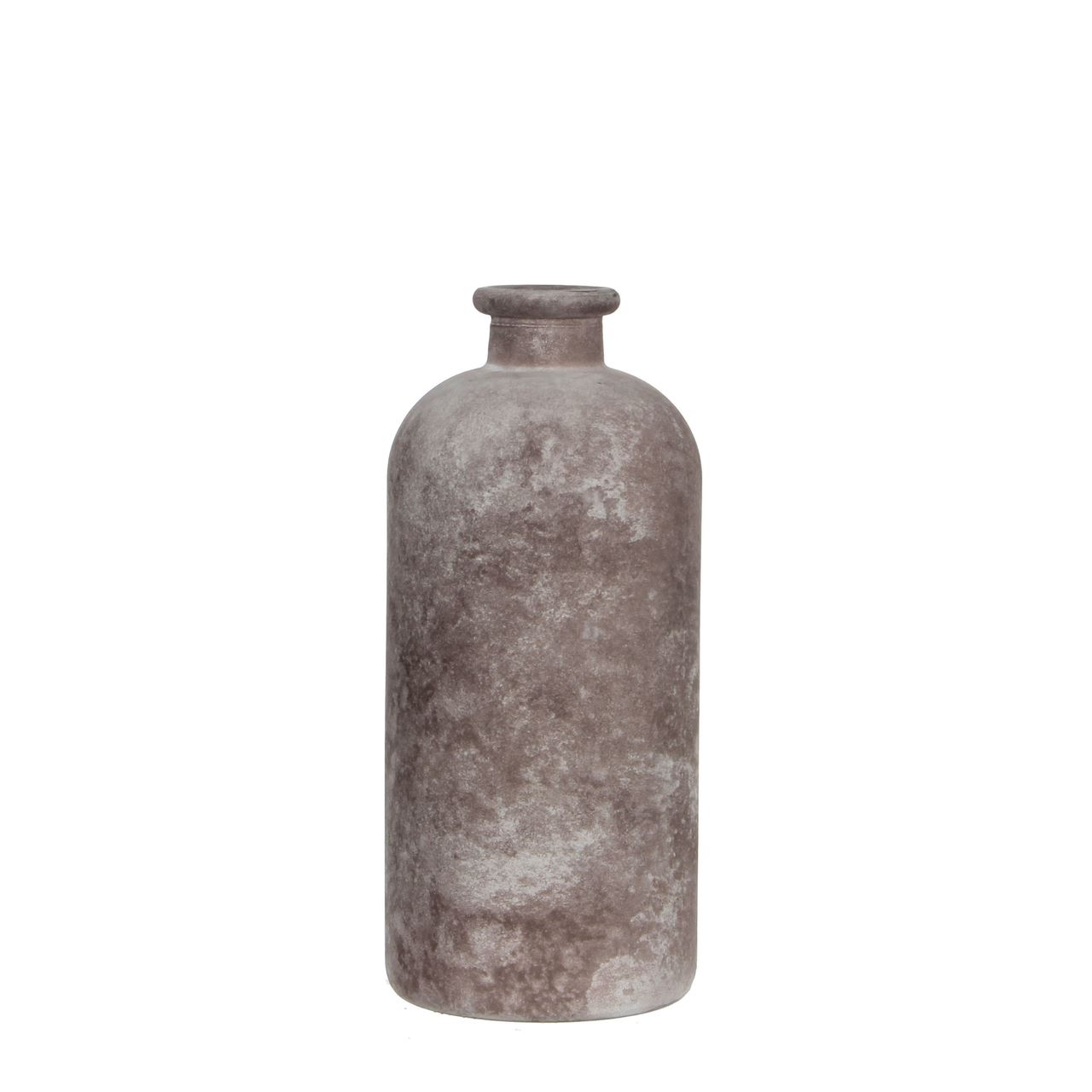 Vase bouteille en verre marron 25 cm