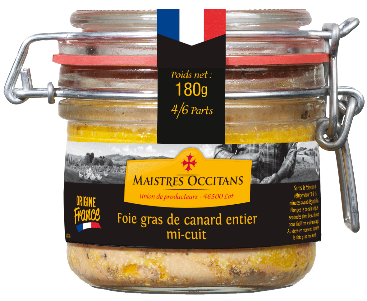 Foie gras de canard entier mi-cuit 180 g