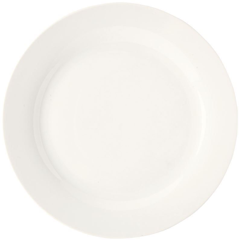Assiette plate ronde Ailes blanc 27 cm x 6