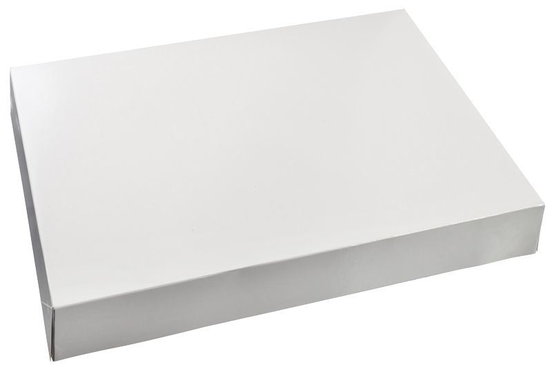 Boite plateaux traiteur Solia blanc 29.5 x 43.5 cm (vendu par 100)