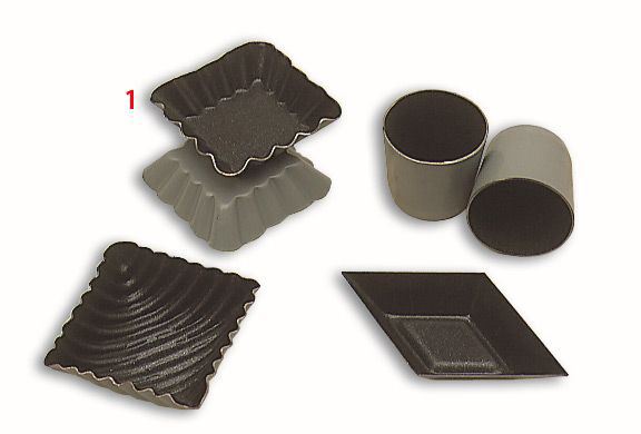 Moule Exopan® carré cannelé 3.5 cm x 25 Matfer - 332515