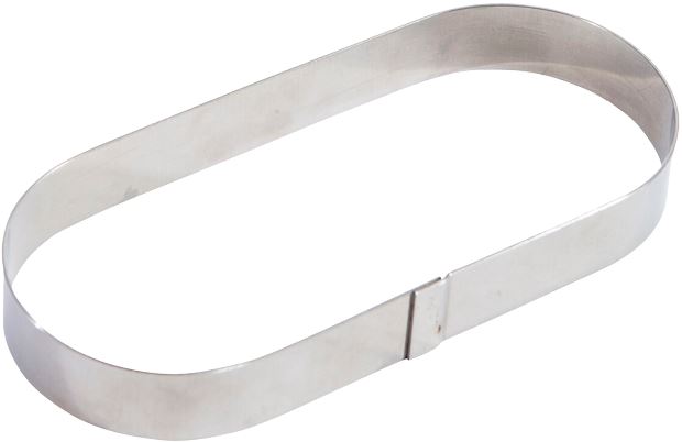 Cercle à tarte inox oblong 24 cm Matfer - 371334