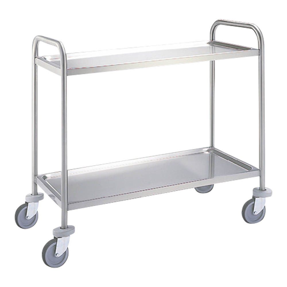 Chariot de transport inox 2 étagères CSD-82
