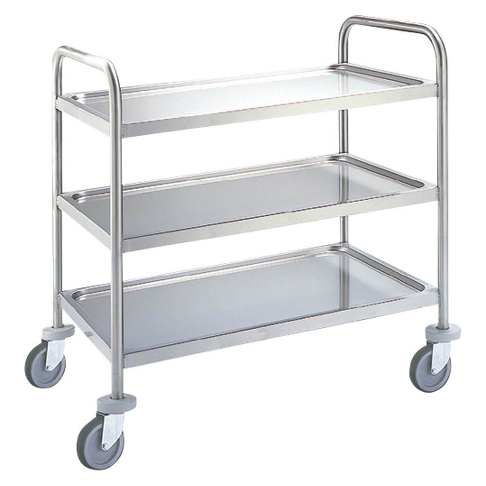 Chariot de transport inox 3 étagères CSD-83