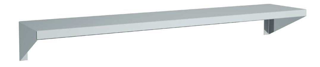 Etagère murale pleine en inox EML25-80
