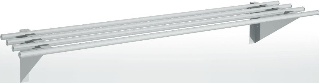 Etagère murale tubulaire en inox EMT40-100