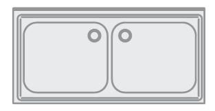 Plonge inox série 600 FGB-146/20