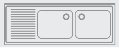 Meuble plonge série 700 FMM-207/21I