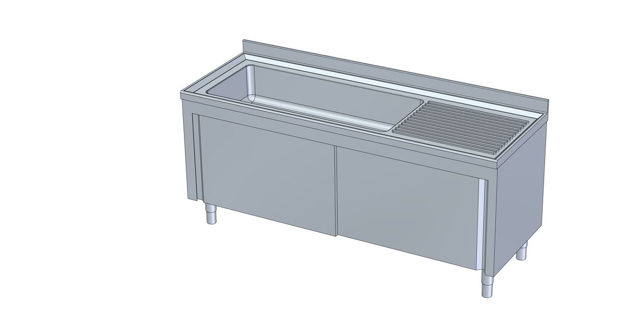Meuble plonge inox FMM-207/11D