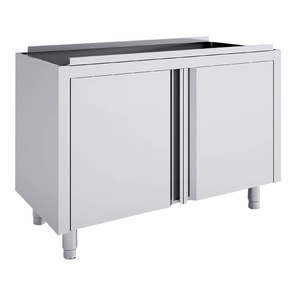 Meuble neutre inox portes battantes MNB60-220