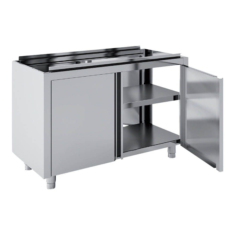 Meuble neutre traversant portes battantes MNBP70-240