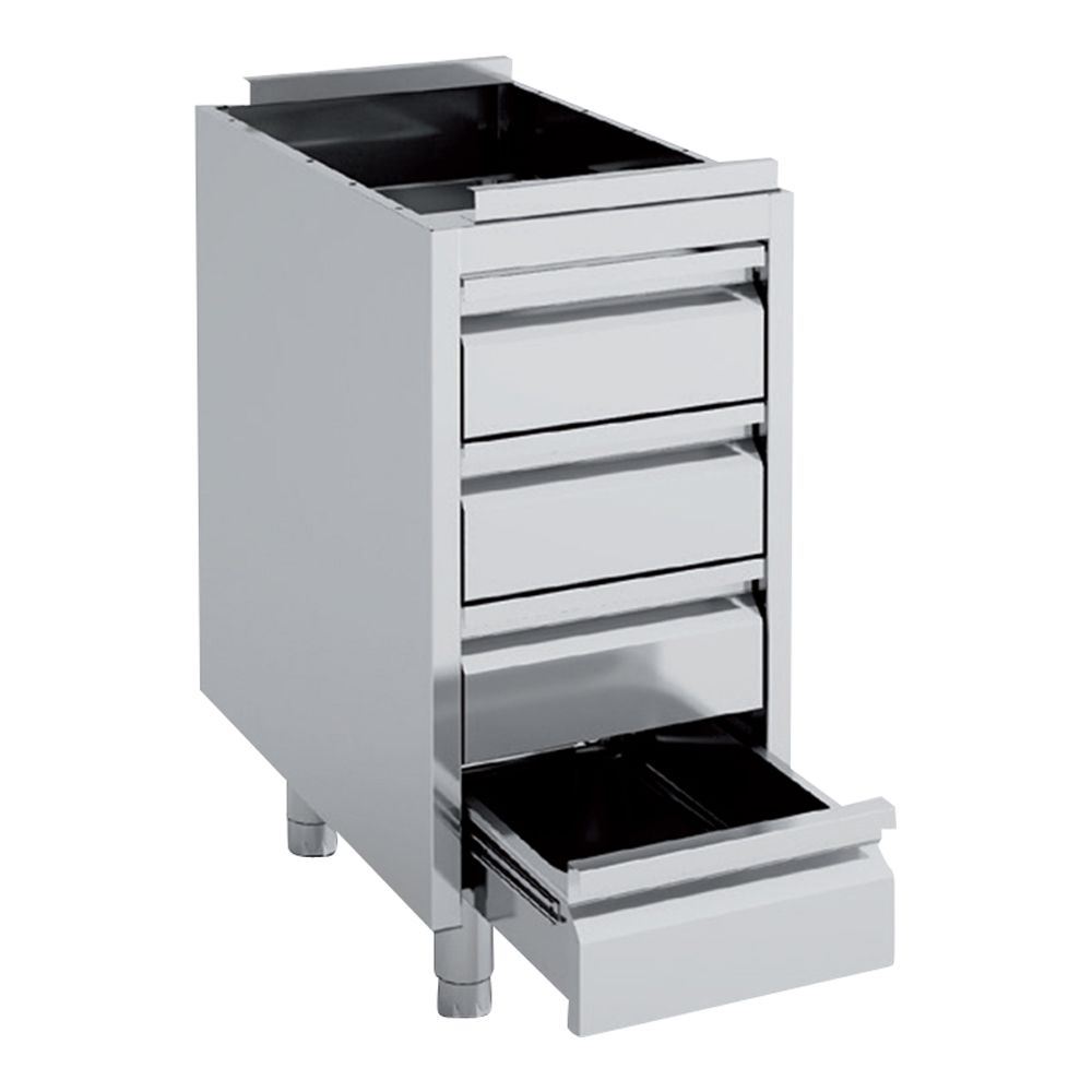 Meuble neutre inox 4 tiroirs MNC4-60