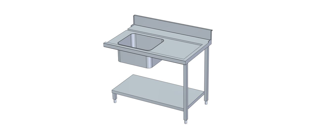 Table laverie avec étagère MP-120D