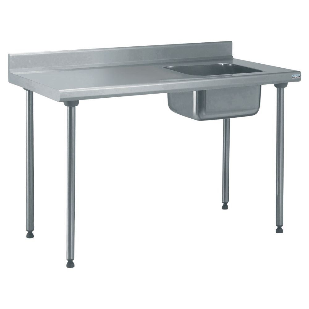 Table inox du chef adossée longueur 1600 Tournus - 404765