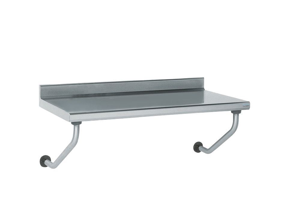 Table inox adossée suspendue longueur 1000 mm Tournus - 404881