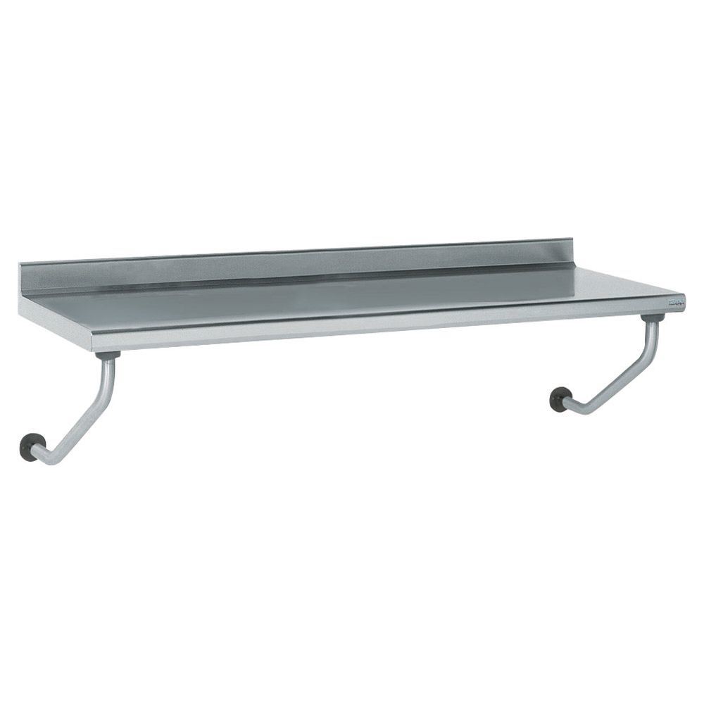 Table inox adossée suspendue dimensions 1800 x 700 mm Tournus - 404886