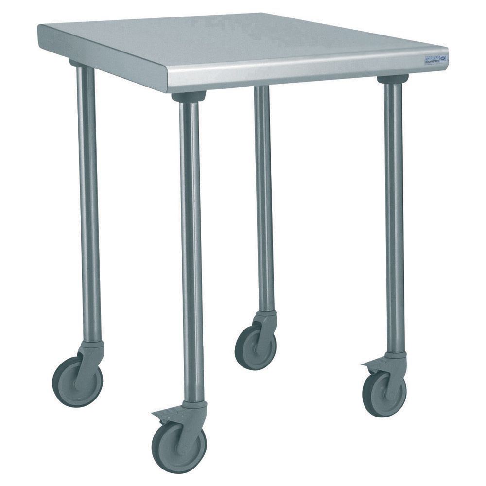 Table inox centrale sur roues longueur 600 mm Tournus - 414920