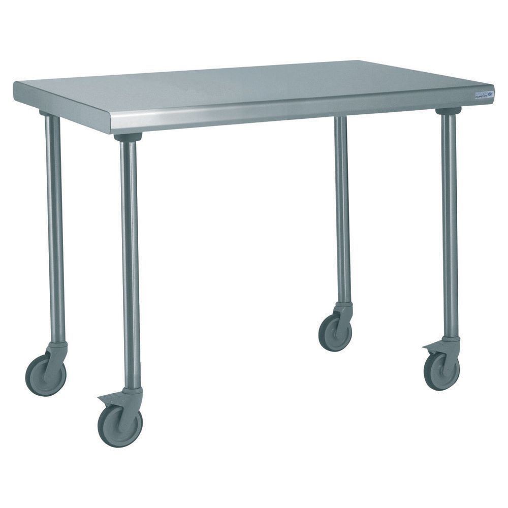 Table inox centrale sur roues longueur 1200 mm Tournus - 414922