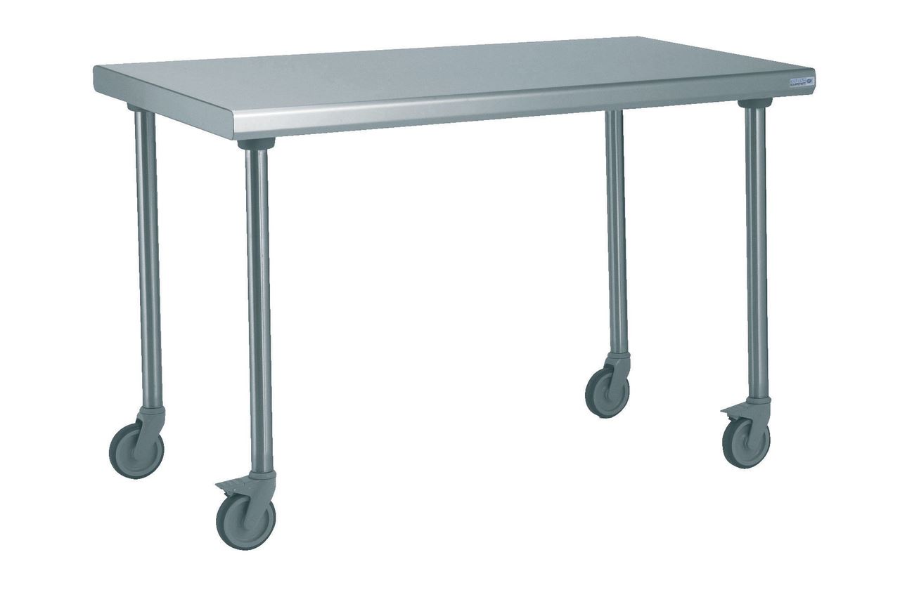 Table inox centrale sur roues longueur 1200 mm Tournus - 414972