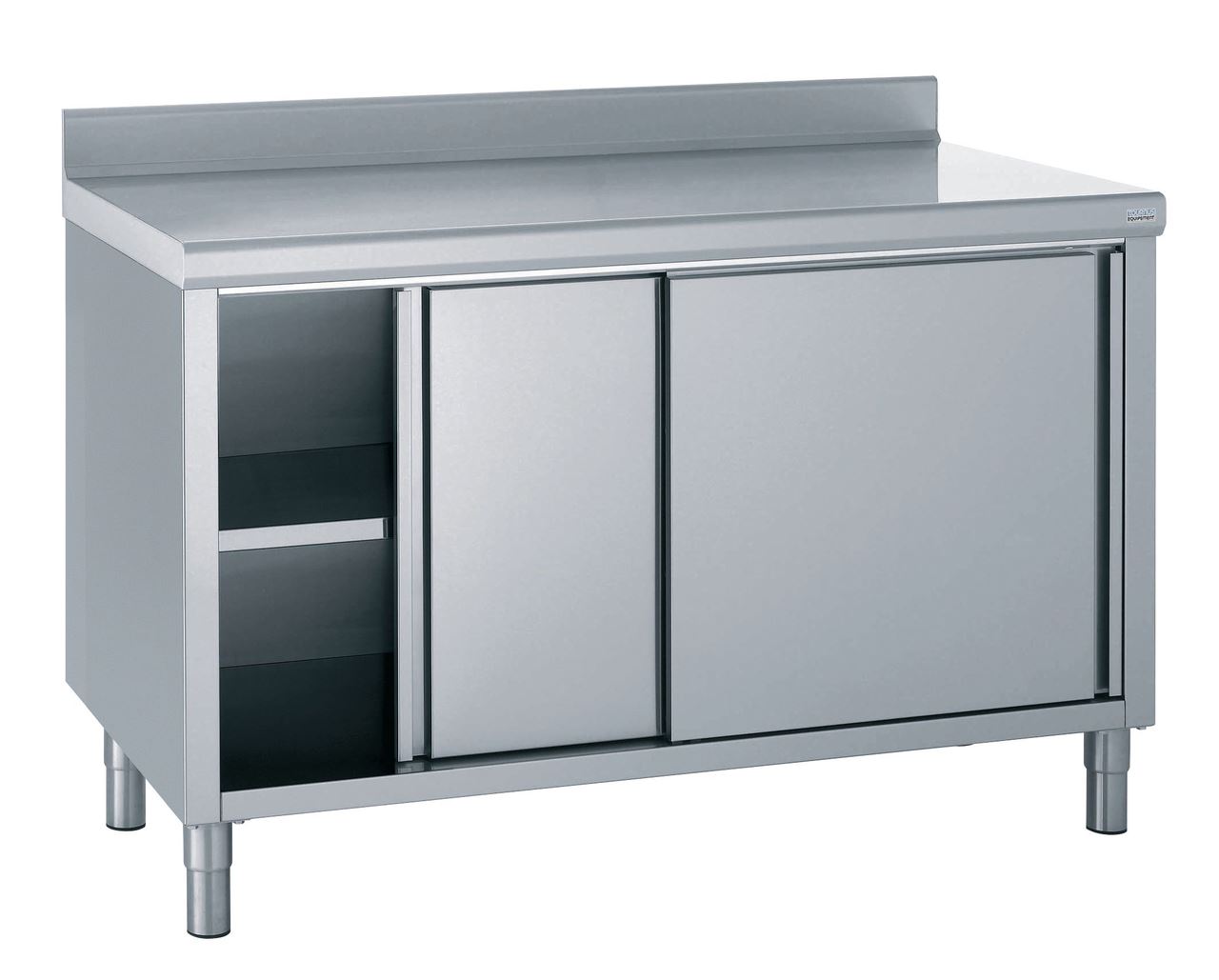 Meuble neutre à portes coulissantes avec dosseret longueur 1200 mm Tournus - 524342