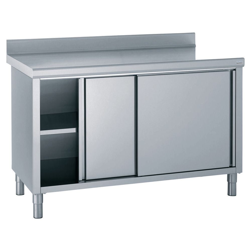 Meuble neutre à portes coulissantes avec dosseret longueur 2000 mm Tournus - 524367