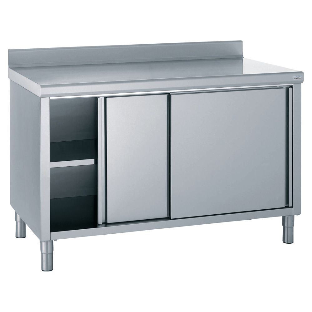 Meuble neutre à portes coulissantes avec dosseret longueur 1200 mm Tournus - 524372