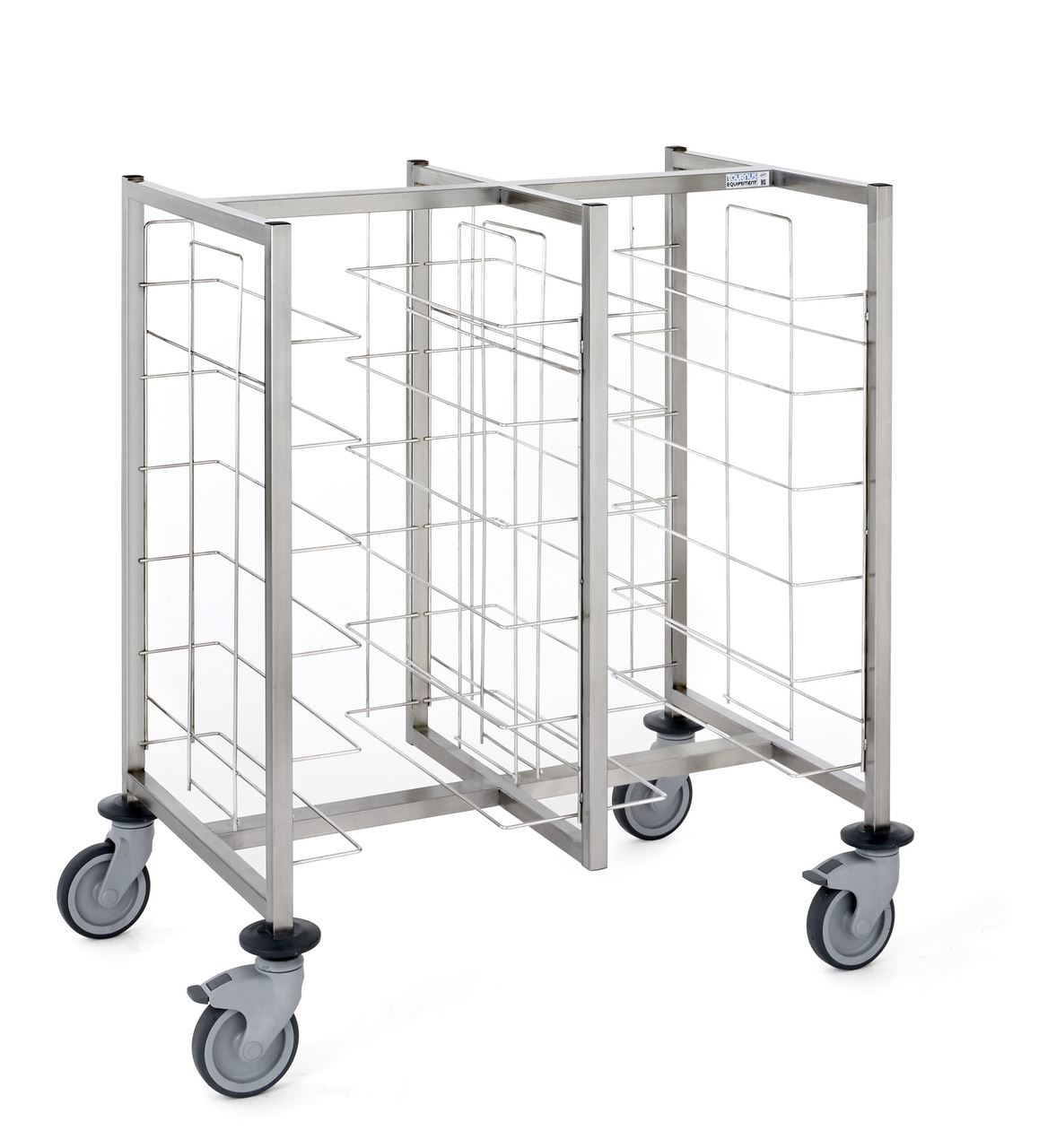 Chariot cafétéria 2 x 6 niveaux double entrée sans parois Tournus - 800071