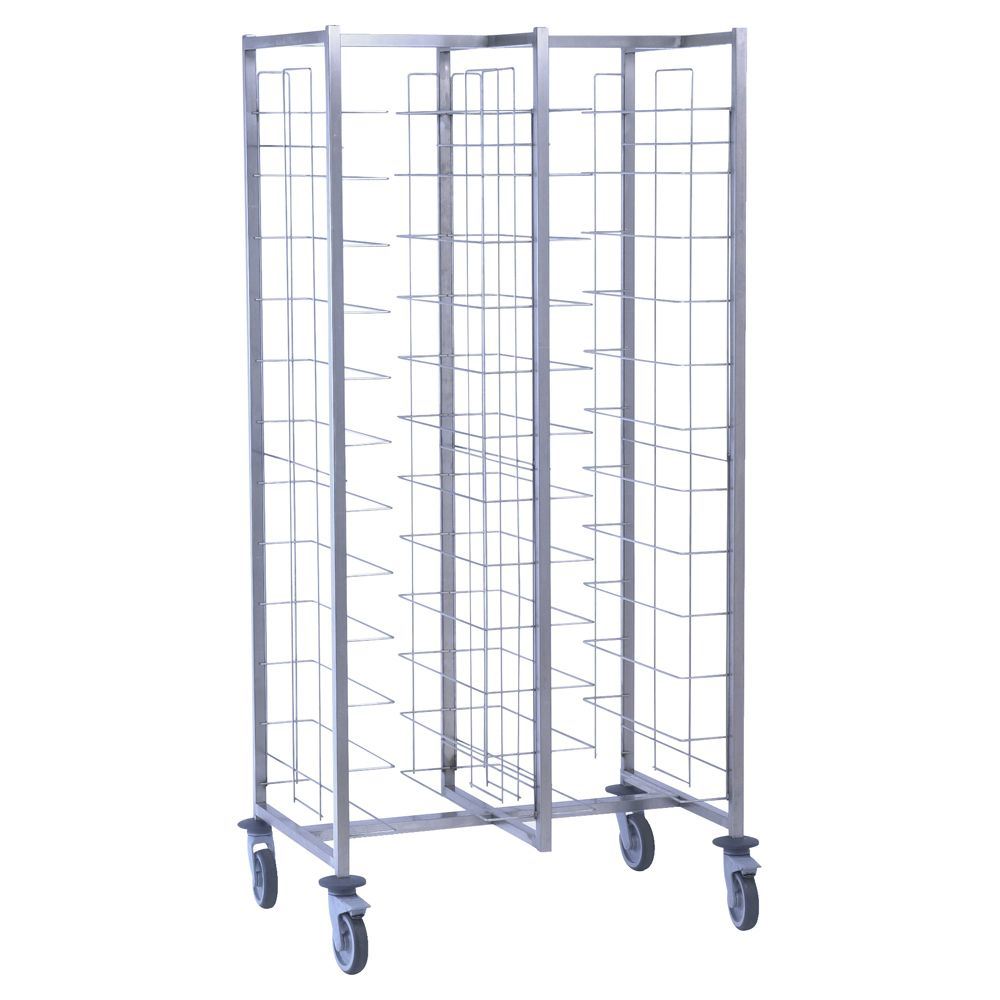 Chariot cafétéria 2 x 12 niveaux sans parois Tournus - 800091