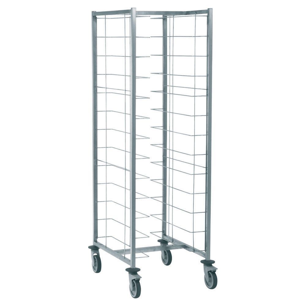 Chariot cafétéria 2 x 12 niveaux sans parois pour plateaux 400 à 480 mm Tournus - 800093