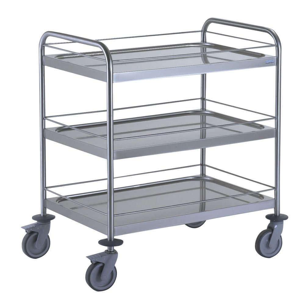 Chariot à débarrasser 2 arceaux galerie 3 plateaux Tournus - 801547