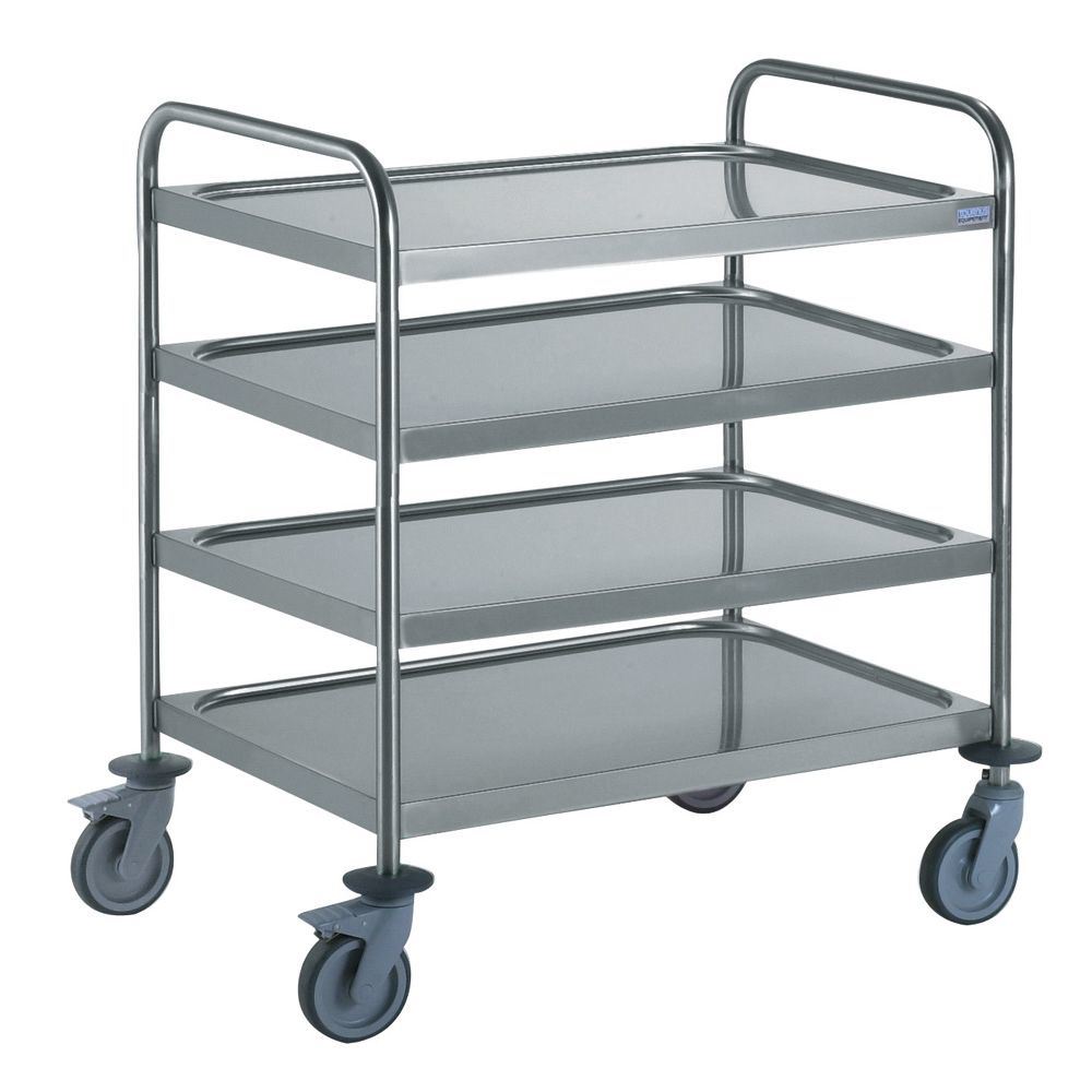 Chariot à débarrasser avec 2 arceaux 4 plateaux Tournus - 801544