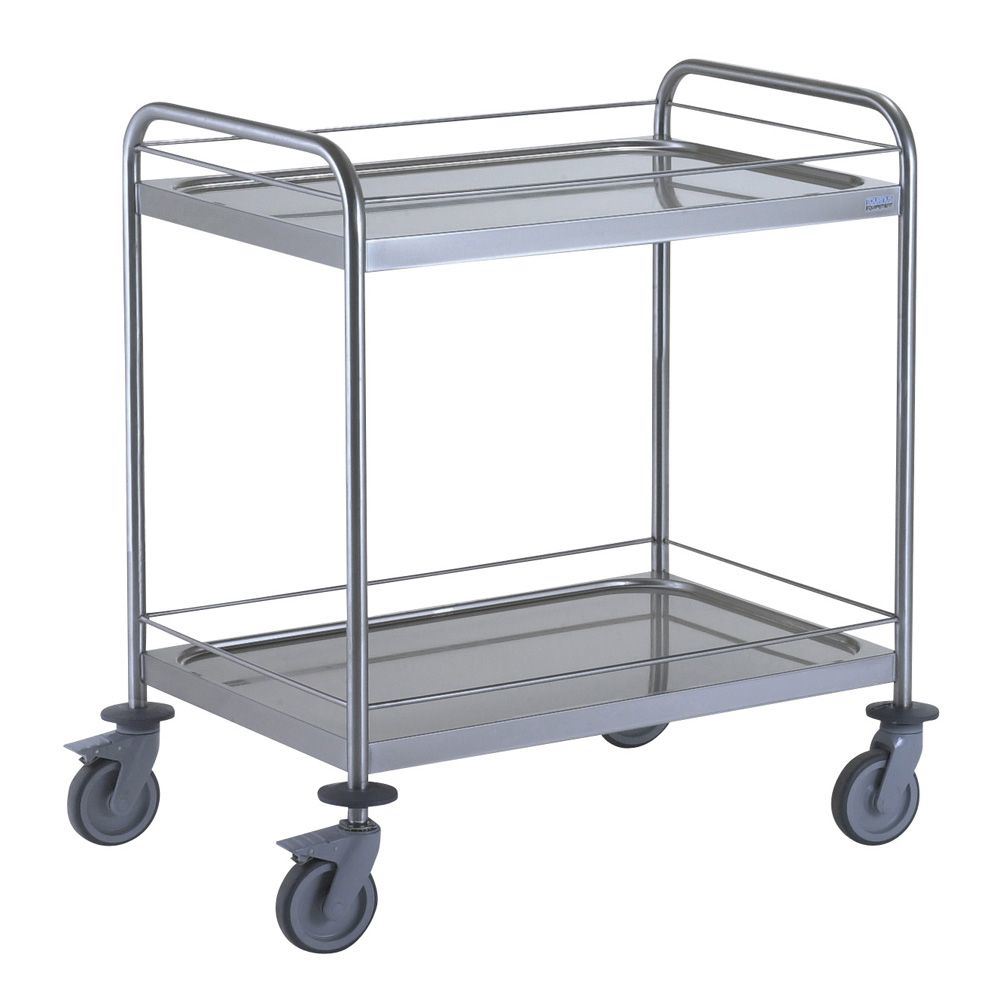 Chariot à débarrasser 2 arceaux, galerie 2 plateaux Tournus - 801556