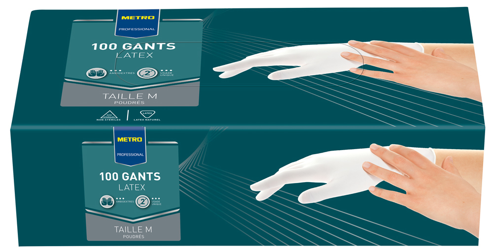 METRO PROFESSIONAL Gant en latex taille M x 100