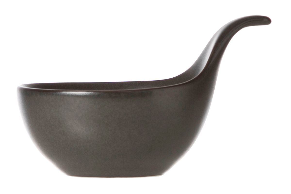 Mise en bouche coupelle avec poignée noir x 6